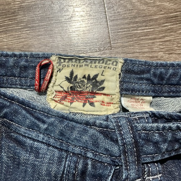 Parasuco Jeans Womens 27 Dark Wash Flare Button Fly Y2K Vintage Blue Denim - Picture 7 of 11